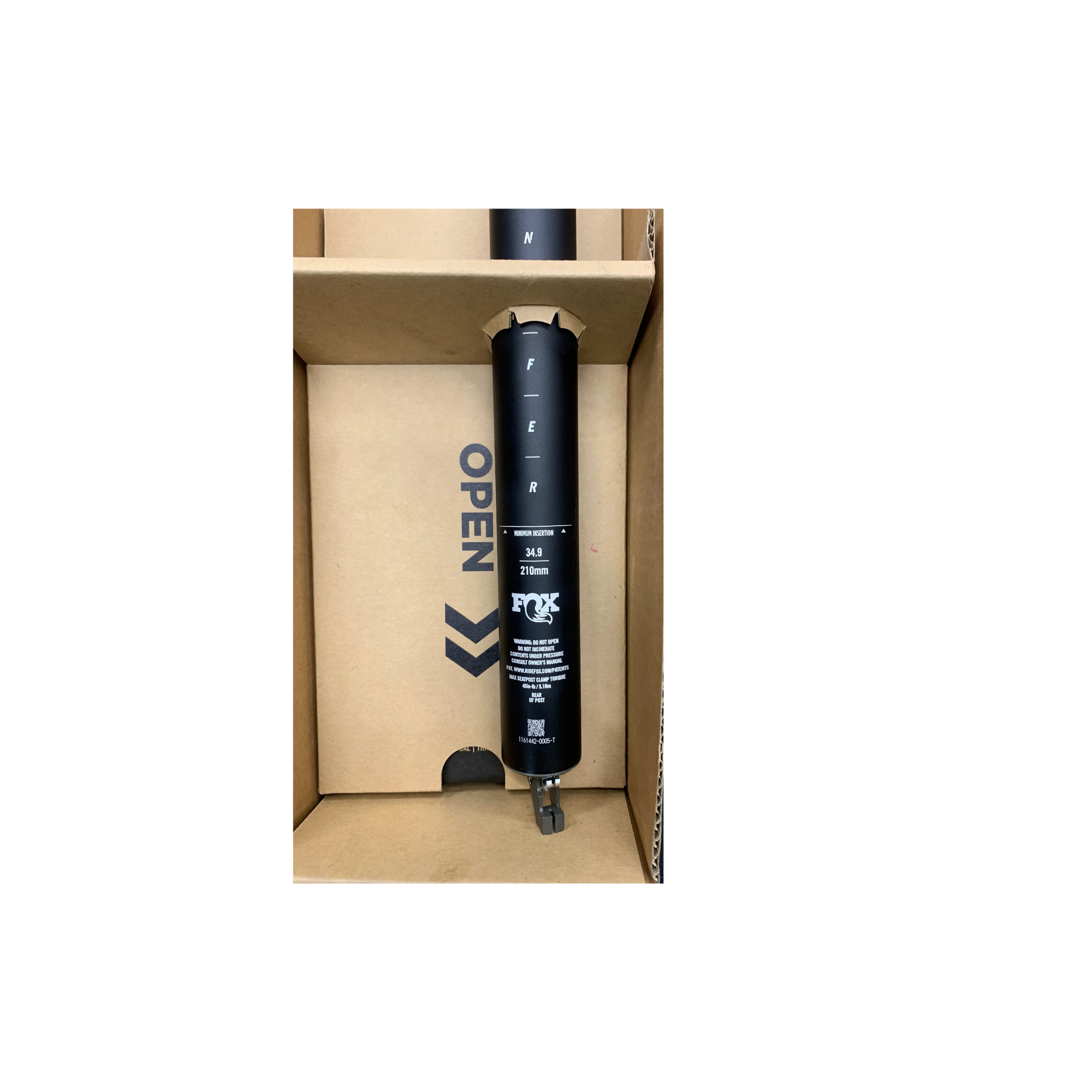 Fox Transfer Factory Dropper-Seatpost, 34.9mm, 210mm, kashima/black
