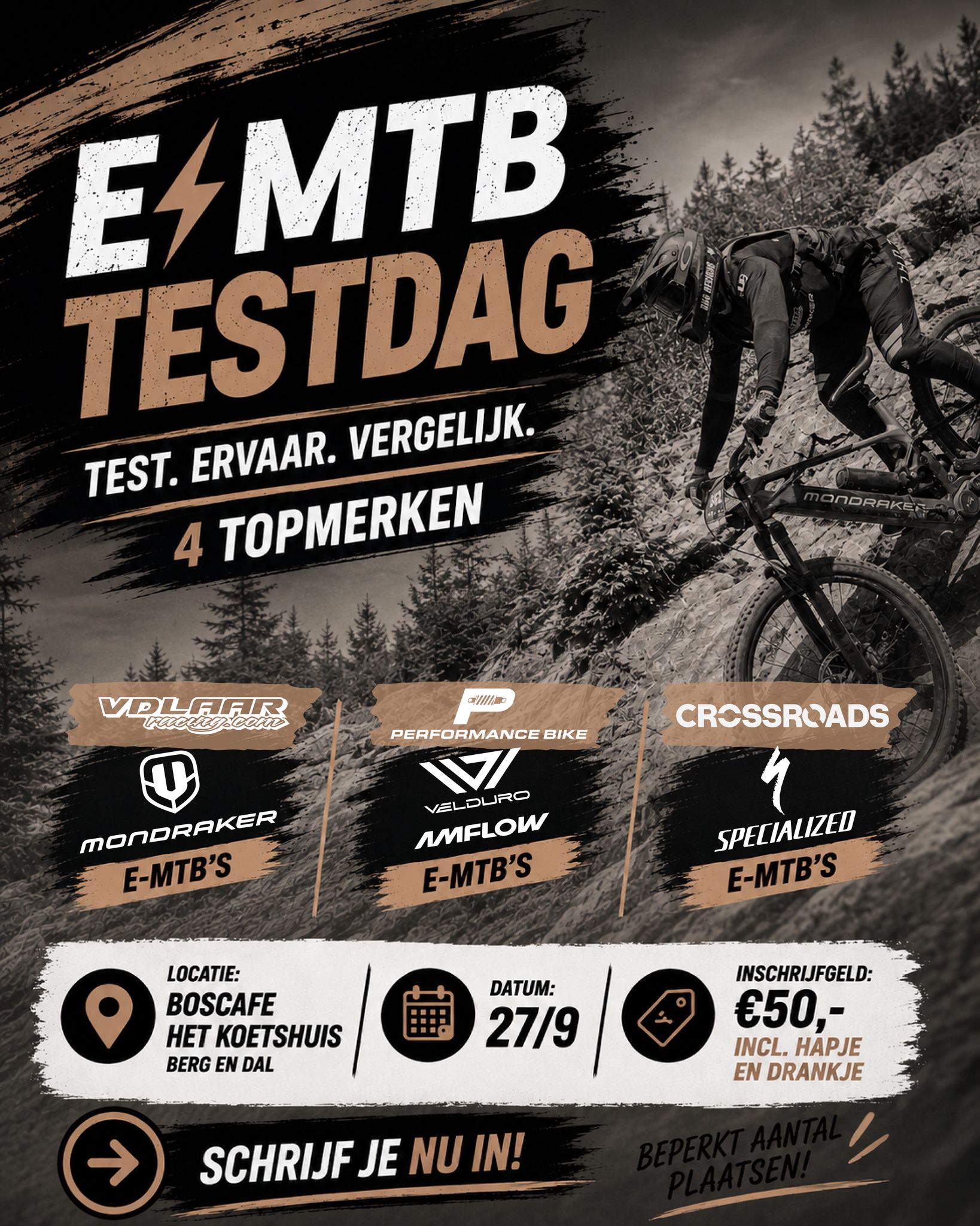E-mtb Test dag deelname Zondag 27 September Middag Sessie